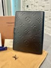 Authentic Louis Vuitton Monogram Matte Gray Agenda Pm Planner Passport Cover