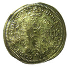 Nuremberg Brass Token  jeton   J C Hoger  Queen Anne Stuart  C  1705-1707  Rare 