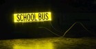 Light Up School Bus Sign Led Desk Sign Usb Dimmable Reflective Bus Driver Gift