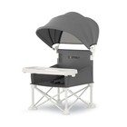 4-in-1 Portable Baby Chair  Foldable Toddler Booster Seat With Removable Gray