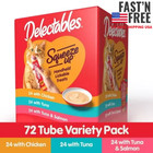 72 Ct Hartz Delectables Squeeze Up Interactive Lickable Wet Cat Treat Flavor New