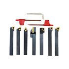 Carbide Indexable Turning Tool 3 8  7 Pc Lathe Tool Bit Set Thread Insert holder