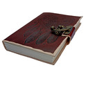Vintage Leather Bound Journal Antique Handmade Paper Notebook Diary Sketchbook