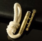No Fuel Vintage Style Trench Lighter  Metal Construction  Rope Wick Design  Wind