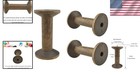 Multi-purpose Vintage Wood Spools  3pc  - Perfect For Textile Weaving   Crafts