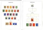 Norway Stamp Collection On 4 Hingless Album Pages  1929-1939  hf 