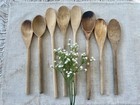 Primitive Vintage Wooden Farmhouse Spoons Bundle Instant Collection