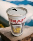 Draft Beer By National Ss  Pull Top Tab   Beer Can Empty 1970 s Vintage 