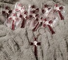 Lot Of 12 Dove Cross Keychain Confirmation Favor Holy Spirit Keychain 