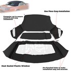 For Ford Mustang Convertible 1994 1995 -2003 2004 Soft Top W window Blk Plastic