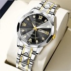 Men Watch Stainless Steel Quartz Luminous Classic Business Wristwatch - Usa