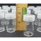 30 Bottle Jars Plastic Container Craft Organizing Hobby Pill Clear Screw Lids 2 
