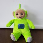 Teletubbies Dipsy Plush Doll Figure Green 8    Vintage 1998 Flocked Face Beanie