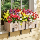 10pcs Bundles Look Real Artificial Flowers For Outdoors  Realistic Fake Outdoor