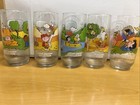 Vintage Complete Set Of 5 Mcdonald   s Camp Snoopy Glasses Peanuts - 1983 - Unused