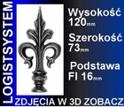 1 Piece Metal Decorative Finial Fence Post 120x73mm 40 112 01