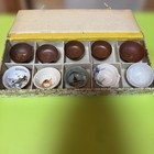 Wwii Vintage Japanese Military Sake Cup Sakazuki Lot Of 10 Army Navy Japan