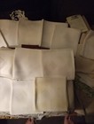 Antique Set Of 12 Metis French Monogrammed Napkins