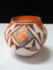 Small Signed Vintage Acoma Pueblo Indian Pottery Jar   Olla   Pot  - Buy It Now