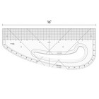 16  Acrylic French Curve Ruler  Multi-purpose Fashion Designer Tool  Clear