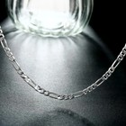 925 Sterling Silver 4mm Chain Necklace 16-30 Inch Women Fashion Jewelry