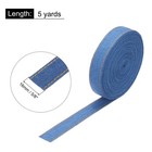 5 8 Inch Denim Fabric Ribbons  5 Yards Denim Bow Jean Ribbon  Dark Blue 16mm