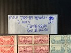 Scott   785-89 Mnh Blocks Of 4   3 Sets      2026 Scott Catalogue Value   28 20