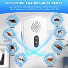 2026 Upgraded Ultrasonic Pest Control Repeller  Mouse Repellent 6 Pack  White 