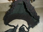 Antique Black Mennonite Mourning Hat  089 