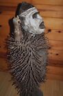  Antique African Bakongo Nkisi Nkondi Statue Nail Fetish Fly Whisk Congo  Africa