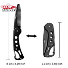 Stainless Steel Folding Beard Comb For Men