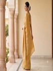 Organza Silk Mustard Saree Zari Weave Saree sari
