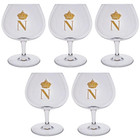 1960s Baccarat Napoleon Brandy Glasses   Set Of 5