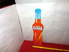 3  X  14 In Orange Crush Soda Pop Advertising Sign Heavy Die Cut Metal  z 286