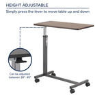 Mesa Auxiliar Ajustable Con Ruedas  Altura Regulable Y Superficie Fija  Nuevo