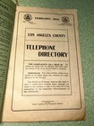 Rare 1904 Sunset Telephone Co  Los Angeles County California Telephone Directory