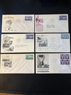 1942-1953 World War Two Fdc Ten Dif Patton Iwo Jima Halsey 9 Cachets Low Shippin