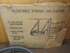 Vintage Never Used New Boxing Speed Bag Wall Ceiling Mount Comes With Box
