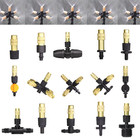 16 Types Adjustable Brass Nozzle Garden Watering Irrigation Spray Cooling Parts 