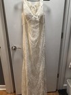New Ivory Lease Wedding Dress Davids Bridal Size 10 Heart Shaped Back Galina Nwt