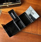 Antique English Hobbs   Co Toleware Safety Deposit Box   Cash Box Victorian Era 