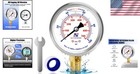 Water Well Pump Liquid Filled Side Lower Mount Pressure Gauge 0 To 100 Psi  1 4 