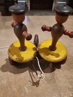 Vintage Antique 1920   s Wooden Pull Toy Whirly Tinker Evanston Illinois