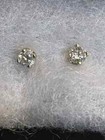 Solid 14k Yellow Gold  50 Carat Natural Diamond Stud Earrings 4mm