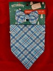 Pet Shoppe Plaid Puppy Bandana Scarf   Matching Bow Tie Set Med-small Dog New 