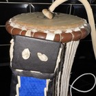 African Talking Drum -traditional Handcrafted Percussion Instrumentvg Condition 