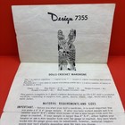 Vtg Craft Books Design 7355 Dolls Crochet Wardrobe Pattern plans- Printed Usa