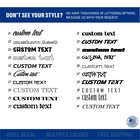 Custom Text Vinyl Lettering   Any Text Name   Premium Vinyl Decal Sticker