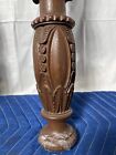 2  Wood Turned Column  Antique Baluster Spindle Legs Architectural Salvage 33 5   