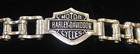 Harley Davidson Motorcycle Chain Link 925 Sterling Silver Bracelet   9    61 3g